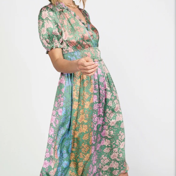 Current Air | Gradient Floral Surplice Midi Dress NWT - Picture 4 of 10